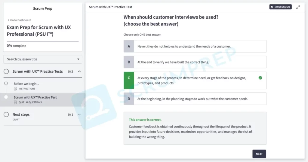 PSU Quiz Question 2 Explanation