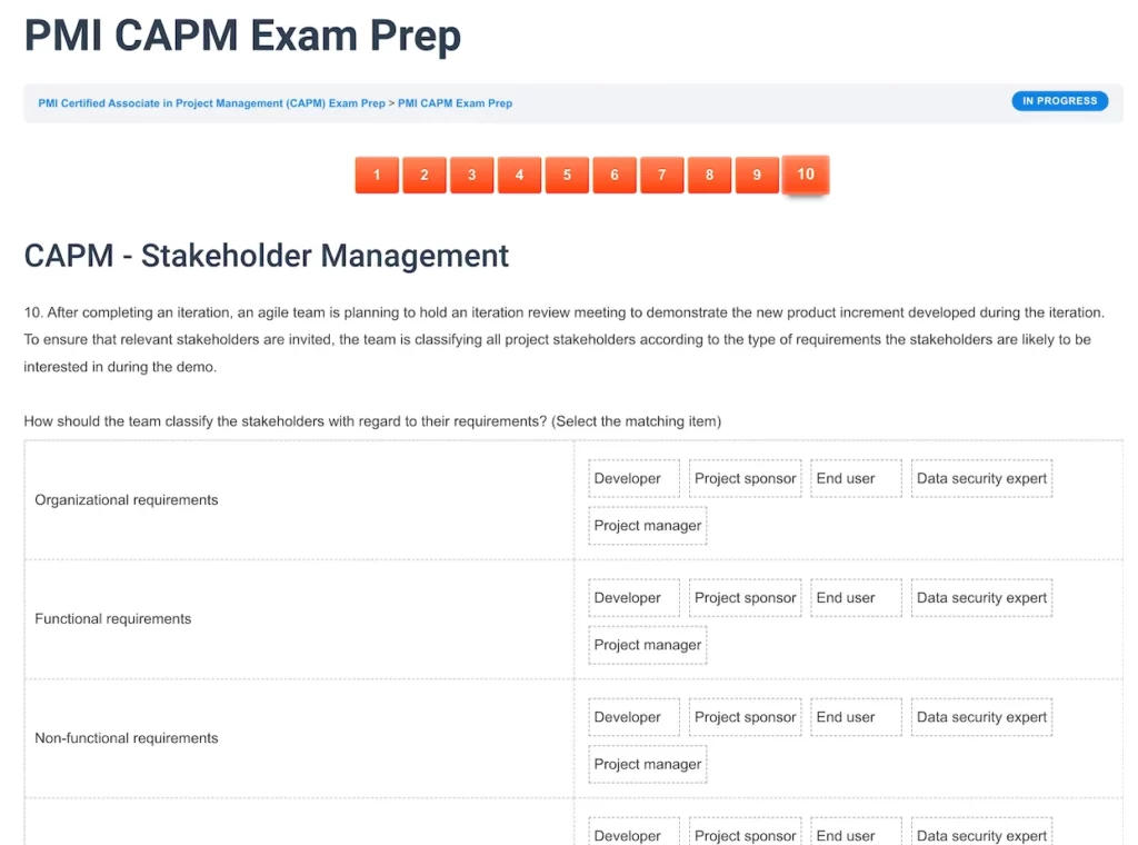 CAPM Test Question - ScrumPrep