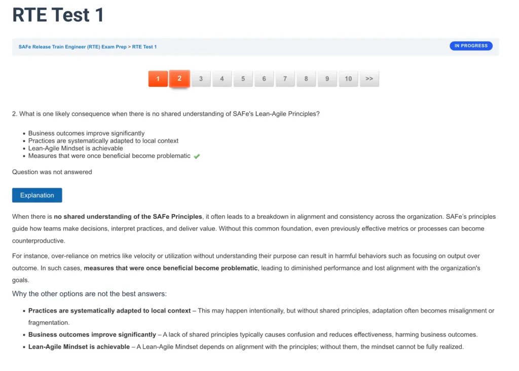 RTE Exam Question Screenshot 04